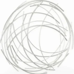 Wall Plaques-Kirkland's Home Metal Wire Abstract Wall Plaque Silver