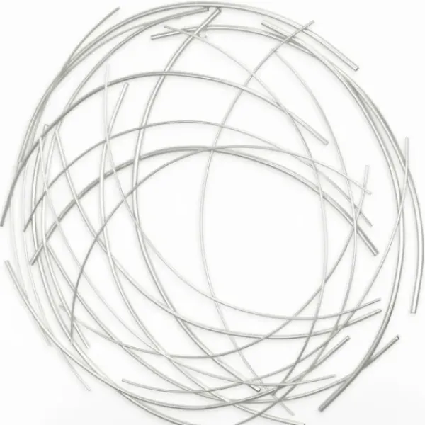 Wall Plaques-Kirkland's Home Metal Wire Abstract Wall Plaque Silver