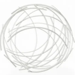 Wall Plaques-Kirkland's Home Metal Wire Abstract Wall Plaque Silver