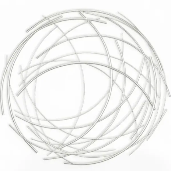 Wall Plaques-Kirkland's Home Metal Wire Abstract Wall Plaque Silver