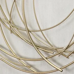 Wall Plaques-Kirkland's Home Metal Wire Abstract Wall Plaque Gold