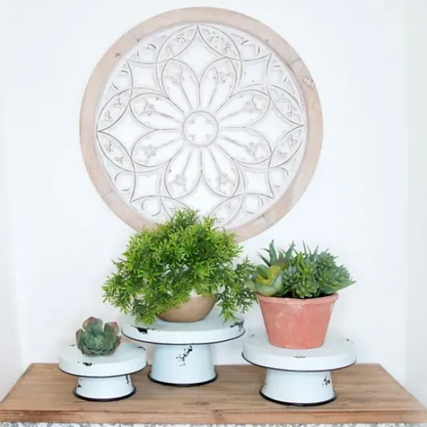 Decorative Trays-Kirkland's Home Metallic Canoe Tray Silver