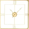 Clocks-Kirkland's Home Metallic Gold Square Open Face Clock
