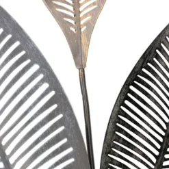 Wall Plaques-Kirkland's Home Metallic Leaves Metal Plaques, Set Of 2 Silver/Gold