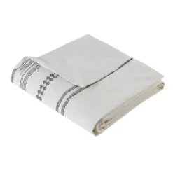 Duvets-Kirkland's Home Mia Striped 3-Pc. King Duvet Cover Set White
