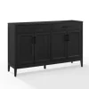 Cabinets & Sideboards-Kirkland's Home Micah Black Rattan Mesh Sideboard Cabinet