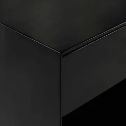 Nightstands-Kirkland's Home Mid-Century Cubby Nightstand Black