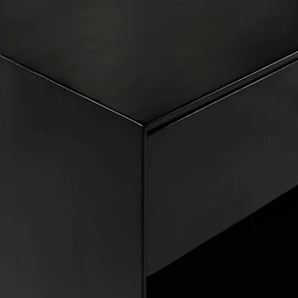 Nightstands-Kirkland's Home Mid-Century Cubby Nightstand Black