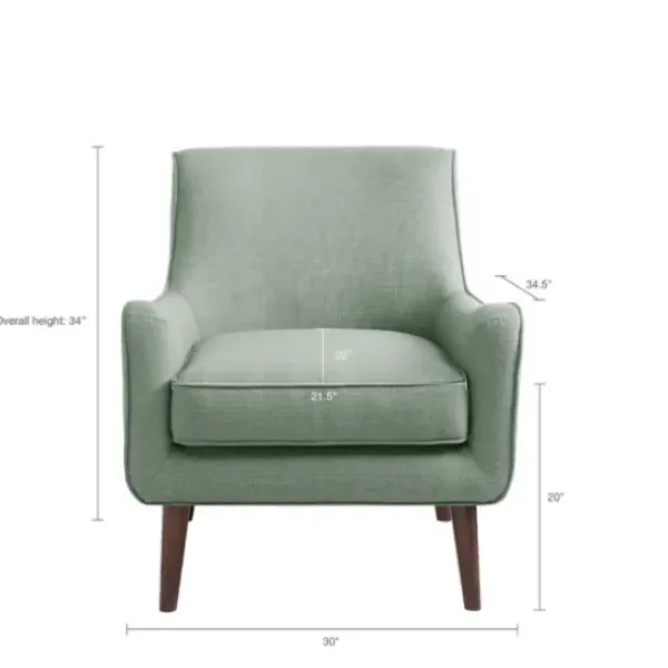 Accent Chairs-Kirkland's Home Mid-Century Modern Accent Chair Green