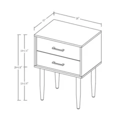 Accent & End Tables-Kirkland's Home Mid-Century Modern Accent Table Black