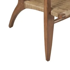 Accent Chairs-Kirkland's Home Mid-Century Modern Rattan Accent Chair Brown