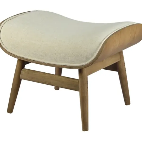 Benches & Ottomans-Kirkland's Home Mid-Century Modern Saddle Seat Ottoman
