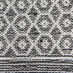 Blankets & Throws-Kirkland's Home Midnight Honeycomb Outdoor Throw Blanket White/Black