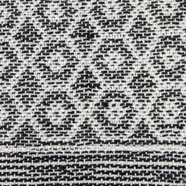 Blankets & Throws-Kirkland's Home Midnight Honeycomb Outdoor Throw Blanket White/Black