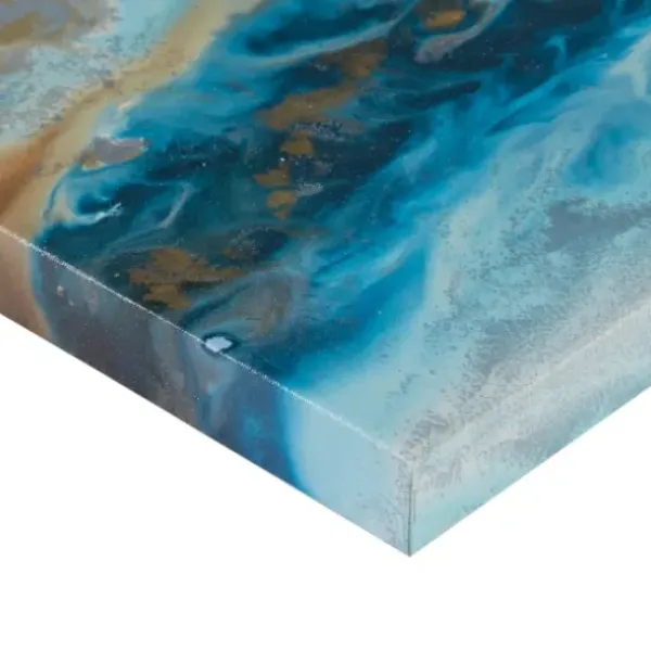 Canvas Art-Kirkland's Home Midnight Tide Canvas Art Prints, Set Of 5 Blue