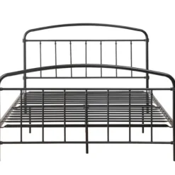 Beds & Headboards-Kirkland's Home Midnight Vintage Arch Queen Bed Frame Black
