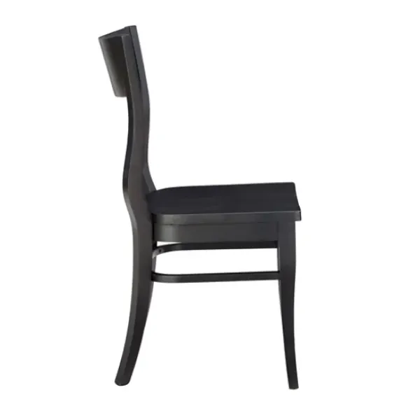 Dining Chairs-Kirkland's Home Midnight Wave Frame Dining Chairs, Set Of 2 Black