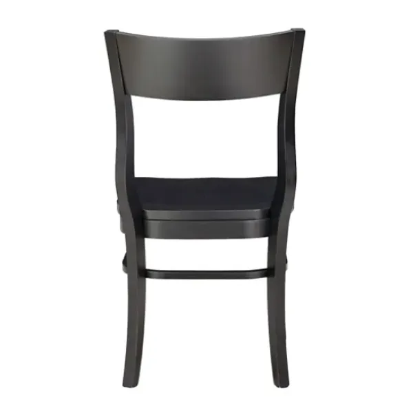 Dining Chairs-Kirkland's Home Midnight Wave Frame Dining Chairs, Set Of 2 Black