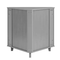 Cabinets & Sideboards-Kirkland's Home Mikie Corner Cabinet Gray