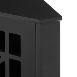 Cabinets & Sideboards-Kirkland's Home Mikie Corner Cabinet Black