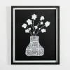 Framed Art-Kirkland's Home Millennial Floral Ii Framed Art Print Black/White