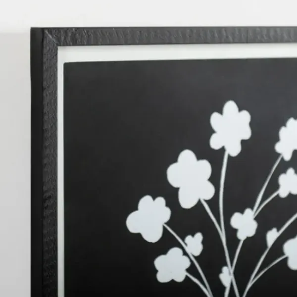 Framed Art-Kirkland's Home Millennial Floral Ii Framed Art Print Black/White