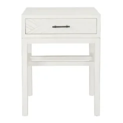Accent & End Tables-Kirkland's Home Milo Herringbone Accent Table White