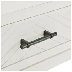 Accent & End Tables-Kirkland's Home Milo Herringbone Accent Table White