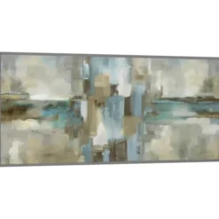 Canvas Art-Kirkland's Home Mirage Framed Canvas Art Print Green/Blue