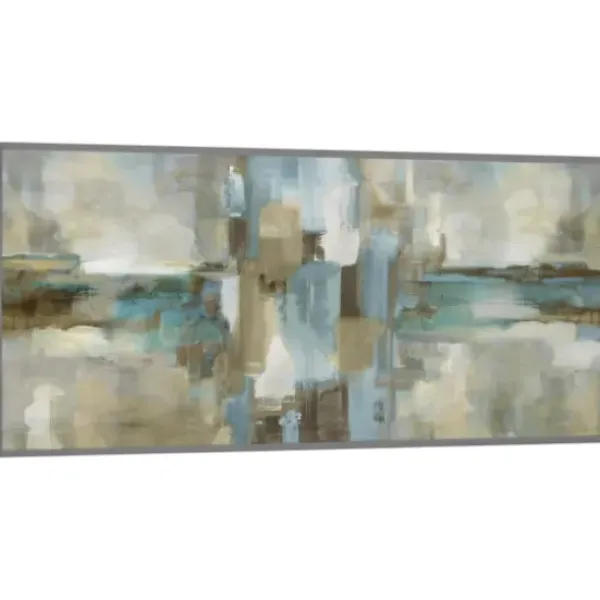 Canvas Art-Kirkland's Home Mirage Framed Canvas Art Print Green/Blue