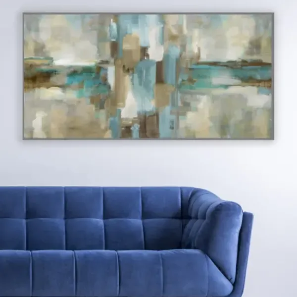 Canvas Art-Kirkland's Home Mirage Framed Canvas Art Print Green/Blue