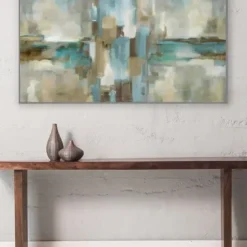 Canvas Art-Kirkland's Home Mirage Framed Canvas Art Print Green/Blue