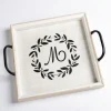 Decorative Trays-Kirkland's Home Mirrored Moroccan Pattern Tray With Gold Edges White/Gold/Multi
