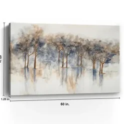Canvas Art-Kirkland's Home Misty Woods I Giclee Canvas Art Print Gray