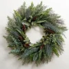 Wreaths-Kirkland's Home Mixed Cypress And Eucalyptus Winter Wreath Green/Brown