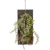 Arrangements & Greenery-Kirkland's Home Mixed Plants Wooden Wall Plaque Green