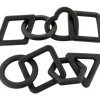 Statues & Figurines-Kirkland's Home Mixed Shapes Chain Sculptures, Set Of 2 Black