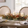 Arrangements & Greenery-Kirkland's Home Mixed Wheat And Protea Fall Centerpiece Green/Orange