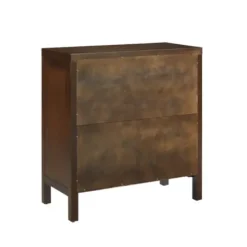 Cabinets & Sideboards-Kirkland's Home Mocha Mod Herringbone Cabinet Brown
