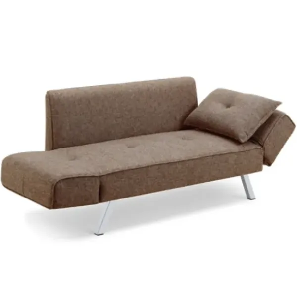 Sofas & Loveseats-Kirkland's Home Mod Wing Arm Convertible Sofa Brown