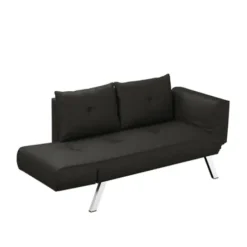 Sofas & Loveseats-Kirkland's Home Mod Wing Arm Convertible Sofa Black