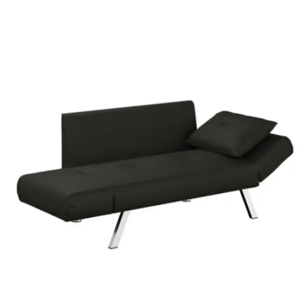 Sofas & Loveseats-Kirkland's Home Mod Wing Arm Convertible Sofa Black