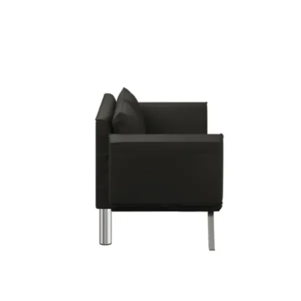 Sofas & Loveseats-Kirkland's Home Mod Wing Arm Convertible Sofa Black