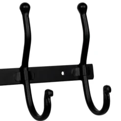 Hooks-Kirkland's Home Modern Farmhouse Black Metal Wall Hooks