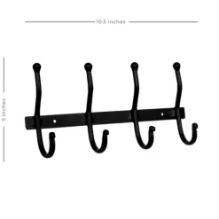 Hooks-Kirkland's Home Modern Farmhouse Black Metal Wall Hooks