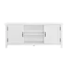 Tv Stands & Media Consoles-Kirkland's Home Modern Farmhouse 2-Door Tv Stand White