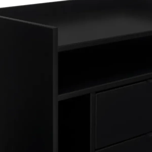 Nightstands-Kirkland's Home Modern Frame Wood Nightstand Black