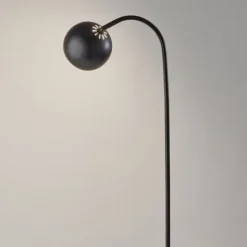 Floor Lamps-Kirkland's Home Modern Globe Shade Floor Lamp Black