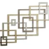 Wall Plaques-Kirkland's Home Modern Glossy Squares Wall Sculpture Gold/Silver