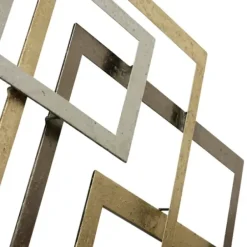 Wall Plaques-Kirkland's Home Modern Glossy Squares Wall Sculpture Gold/Silver